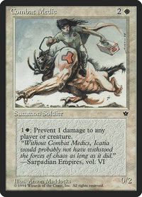 Combat Medic (Maddocks) - Fallen Empires (FEM) #1c - Common Magic: The Gathering Trading Card
