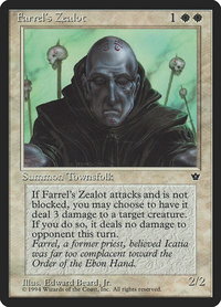 Farrel's Zealot (Beard, Jr.) - Fallen Empires (FEM) #3c - Common Magic: The Gathering Trading Card