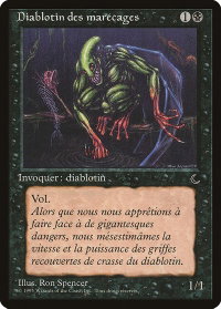 Bog Imp (French) - "Diablotin des marecages" - Renaissance (REN) #49 - Common Magic: The Gathering Trading Card