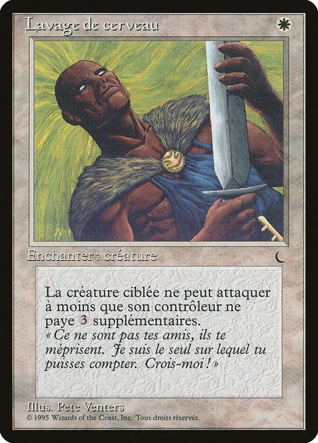 Brainwash (French) - "Lavage de cerveau" - Renaissance Magic: The Gathering trading card