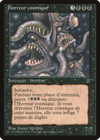 Cosmic Horror (French) - "horreur cosmique" - Renaissance (REN) #52 - Rare Magic: The Gathering Trading Card
