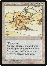 Elder Land Wurm (French) - "Guivre terrestre ancestorale" - Renaissance (REN) #9 - Rare Magic: The Gathering Trading Card