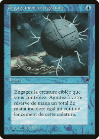 Energy Tap (French) - "Engagement energetique" - Renaissance (REN) #28 - Common Magic: The Gathering Trading Card