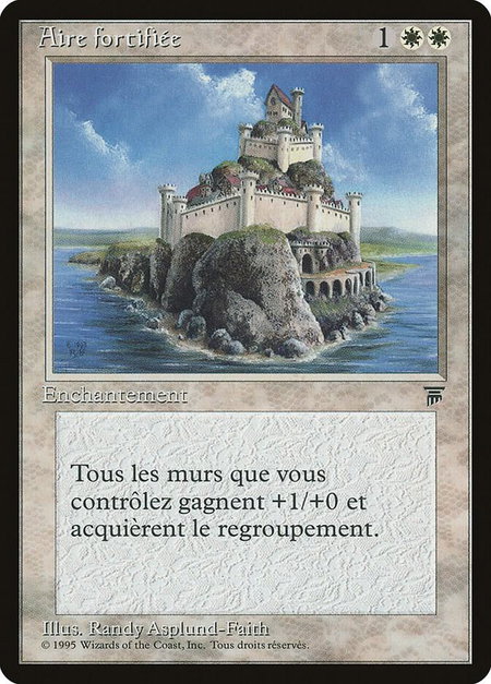 Fortified Area (French) - "Aire fortifiee" trading card from Renaissance Fortified Area (French) - "Aire fortifiee" - Renaissance Magic: The Gathering trading card