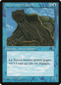 Giant Tortoise (French) - "Tortue marine geante" - Renaissance (REN) #34 - Common Magic: The Gathering Trading Card