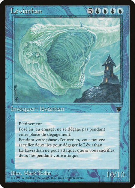 Leviathan (French) trading card from Renaissance Leviathan (French) - Renaissance Magic: The Gathering trading card