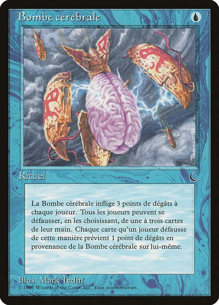 Mind Bomb (French) - "Bombe cerebrale" trading card from Renaissance Mind Bomb (French) - "Bombe cerebrale" - Renaissance Magic: The Gathering trading card