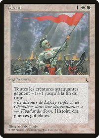 Morale (French) - "Moral" - Renaissance (REN) #15 - Common Magic: The Gathering Trading Card