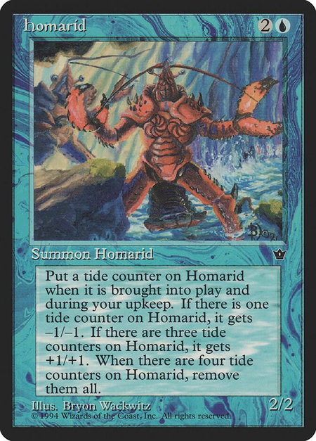 Homarid (Wackwitz) - Fallen Empires Magic: The Gathering trading card
