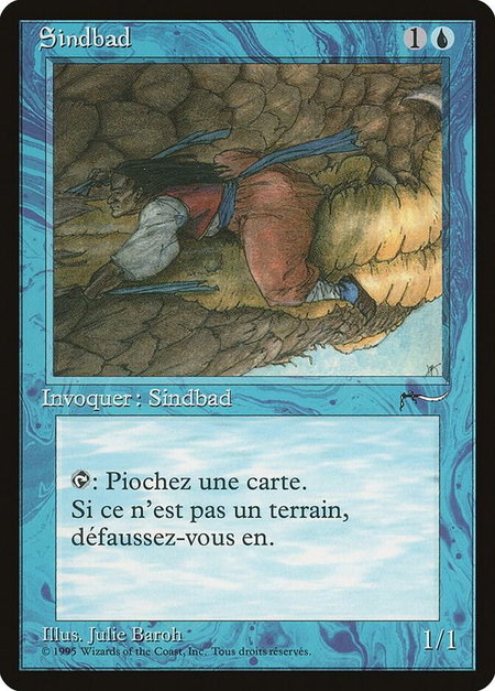 Sindbad (French) - Renaissance Magic: The Gathering trading card