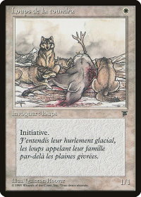 Tundra Wolves (French) - "Loups de la toundra" - Renaissance (REN) #21 - Common Magic: The Gathering Trading Card