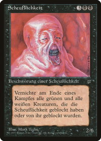 Abomination (German) - "ScheuBlichkeit" - Renaissance (REN) #46 - Uncommon Magic: The Gathering Trading Card