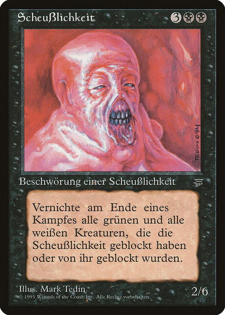 Abomination (German) - "ScheuBlichkeit" - Renaissance Magic: The Gathering trading card