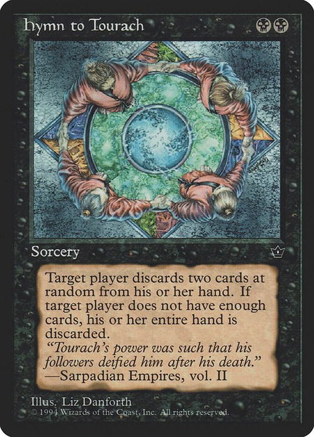 Hymn to Tourach (Danforth) - Fallen Empires Magic: The Gathering trading card