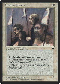 Icatian Infantry (Tucker) - Fallen Empires (FEM) #7d - Common Magic: The Gathering Trading Card