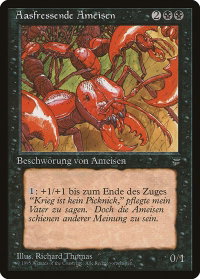 Carrion Ants (German) - "Aasfressende Ameisen" - Renaissance (REN) #51 - Rare Magic: The Gathering Trading Card