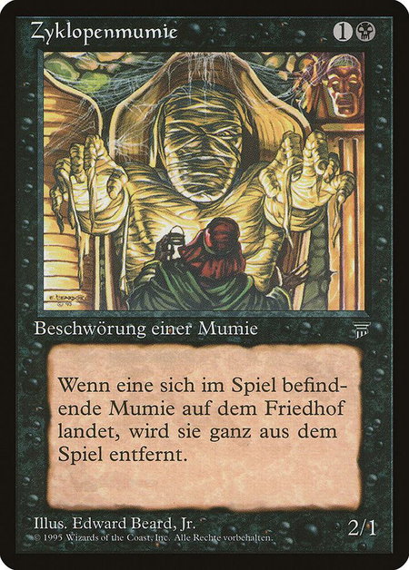 Cyclopean Mummy (German) - "Zyklopenmumie" trading card from Renaissance Cyclopean Mummy (German) - "Zyklopenmumie" - Renaissance Magic: The Gathering trading card
