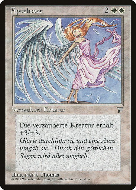 Divine Transformation (German) - "Apotheose" trading card from Renaissance Divine Transformation (German) - "Apotheose" - Renaissance Magic: The Gathering trading card
