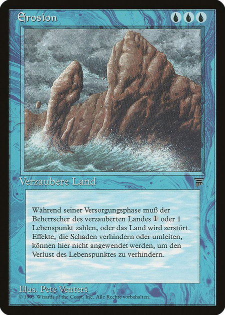 Erosion (German) - Renaissance Magic: The Gathering trading card