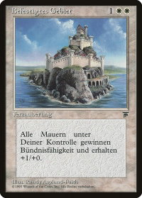 Fortified Area (German) - "Befestigtes Gebiet" - Renaissance (REN) #11 - Uncommon Magic: The Gathering Trading Card