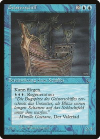 Ghost Ship (German) - "Geisterschiff" - Renaissance (REN) #33 - Common Magic: The Gathering Trading Card