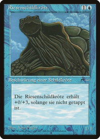 Giant Tortoise (German) - "Riesenschildkrote" - Renaissance (REN) #34 - Common Magic: The Gathering Trading Card