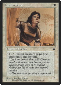 Icatian Scout (Shuler) - Fallen Empires (FEM) #13b - Common Magic: The Gathering Trading Card