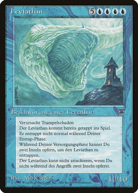 Leviathan (German) - Renaissance Magic: The Gathering trading card
