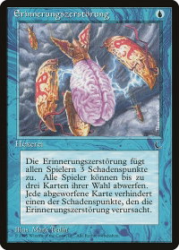 Mind Bomb (German) - "Erinnerungszerstorung" - Renaissance (REN) #37 - Rare Magic: The Gathering Trading Card