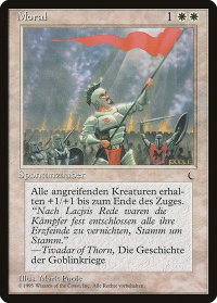 Morale (German) - "Moral" - Renaissance (REN) #15 - Common Magic: The Gathering Trading Card