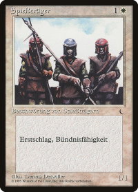 Pikemen (German) - "SpieBtrager" - Renaissance (REN) #18 - Common Magic: The Gathering Trading Card