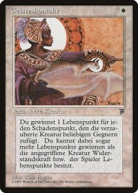 Spirit Link (German) - "Geisteskontakt" - Renaissance (REN) #20 - Uncommon Magic: The Gathering Trading Card