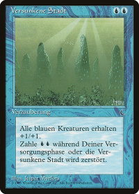 Sunken City (German) - "Versunkene Stadt" - Renaissance (REN) #42 - Common Magic: The Gathering Trading Card