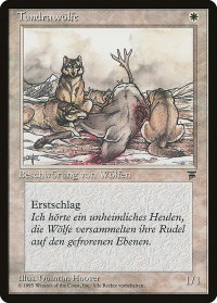 Tundra Wolves (German) - "Tundrawolfe" - Renaissance (REN) #21 - Common Magic: The Gathering Trading Card