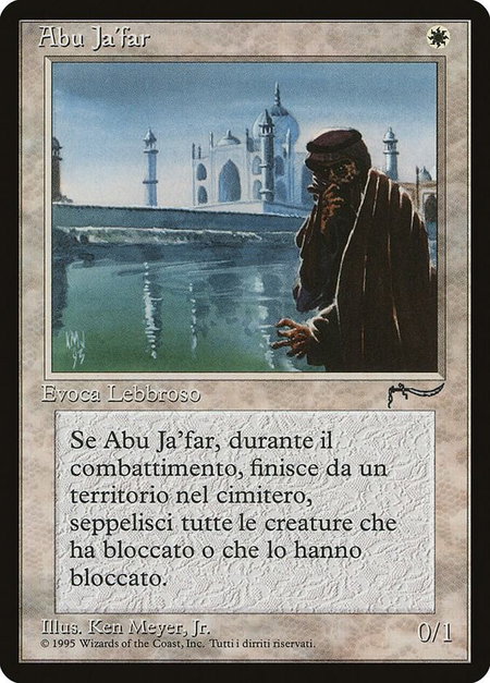 Abu Ja'far (Italian) trading card from Renaissance Abu Ja'far (Italian) - Renaissance Magic: The Gathering trading card