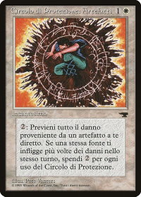 Circle of Protection: Artifacts (Italian) - "Circolo di Protezione: Artefatti" - Renaissance (REN) #5 - Uncommon Magic: The Gathering Trading Card