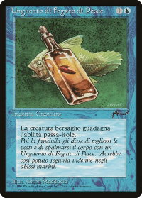 Fishliver Oil (Italian) "Unguento di Fegato di Pesce" - Renaissance (REN) #26 - Common Magic: The Gathering Trading Card