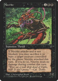 Necrite (Rush) - Fallen Empires (FEM) #41b - Common Magic: The Gathering Trading Card