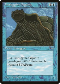 Giant Tortoise (Italian) - "Testuggine Gigante" - Renaissance (REN) #27 - Common Magic: The Gathering Trading Card