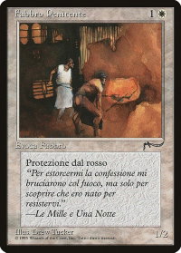 Repentant Blacksmith (Italian) - "Fabbro Penitente" - Renaissance (REN) #10 - Common Magic: The Gathering Trading Card