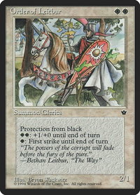 Order of Leitbur (Wackwitz) (Facing Left) - Fallen Empires (FEM) #16b - Common Magic: The Gathering Trading Card