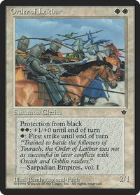 Order of Leitbur (Asplund-Faith) - Fallen Empires (FEM) #16c - Common Magic: The Gathering Trading Card