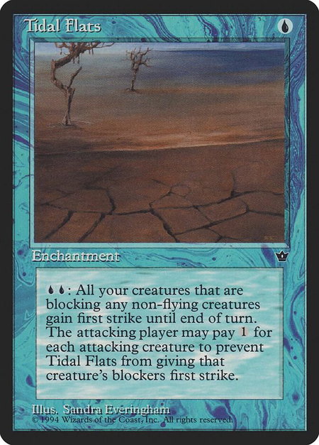 Tidal Flats (Everingham) - Fallen Empires Magic: The Gathering trading card