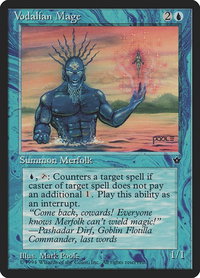 Vodalian Mage (Poole) - Fallen Empires (FEM) #30b - Common Magic: The Gathering Trading Card
