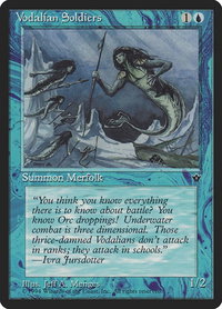 Vodalian Soldiers (Menges) - Fallen Empires (FEM) #31b - Common Magic: The Gathering Trading Card