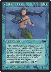 Vodalian Soldiers (Van Camp) - Fallen Empires (FEM) #31d - Common Magic: The Gathering Trading Card