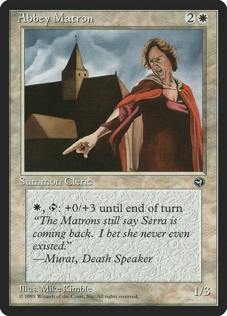 Abbey Matron [Version 2] - Homelands Magic: The Gathering trading card