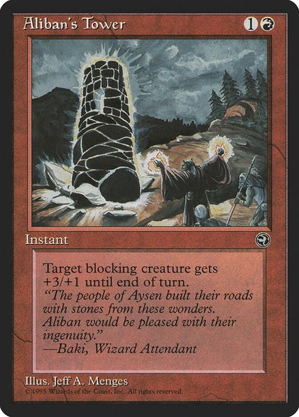 Aliban's Tower [Version 2] - Homelands Magic: The Gathering trading card