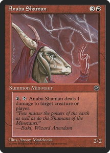 Anaba Shaman [Version 2] - Homelands (HML) #67b - Common Magic: The Gathering Trading Card