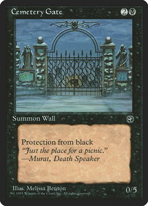 Cemetery Gate [Version 2] - Homelands (HML) #44b - Common Magic: The Gathering Trading Card